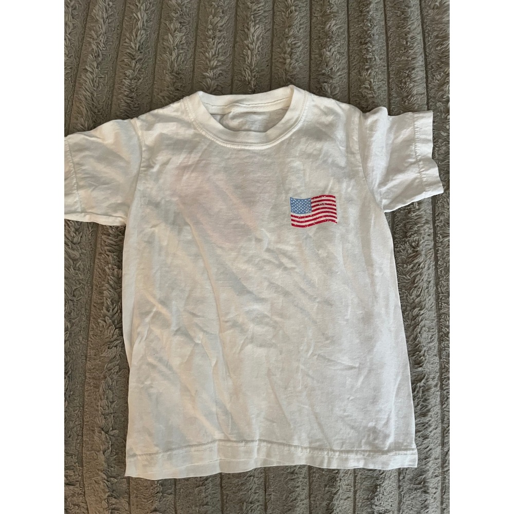 Living Fully by Mallory Ervin Kids I Heart America Graphic T-Shirt White XS
